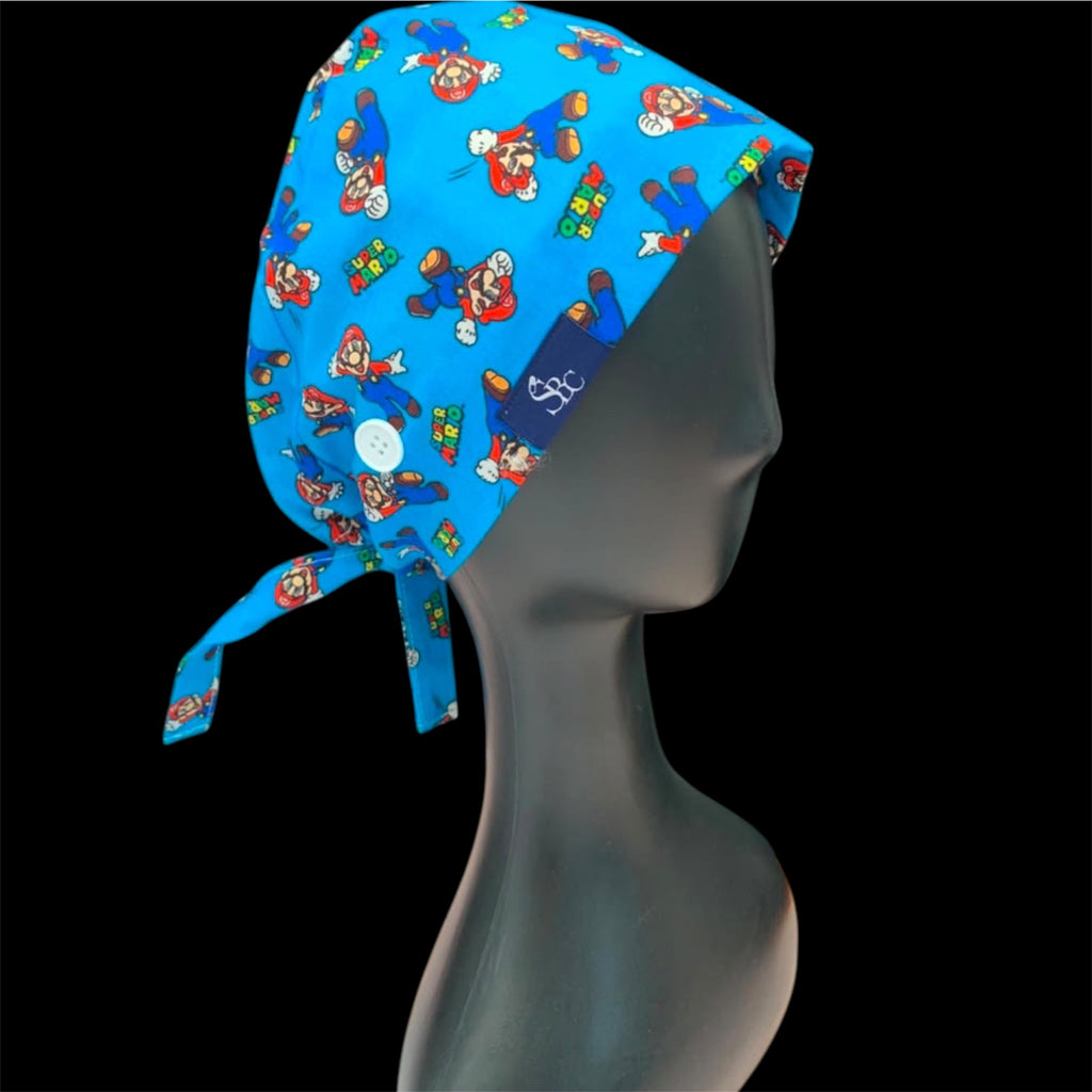 Mario Fun Scrub Cap /Scrub Bonnets
